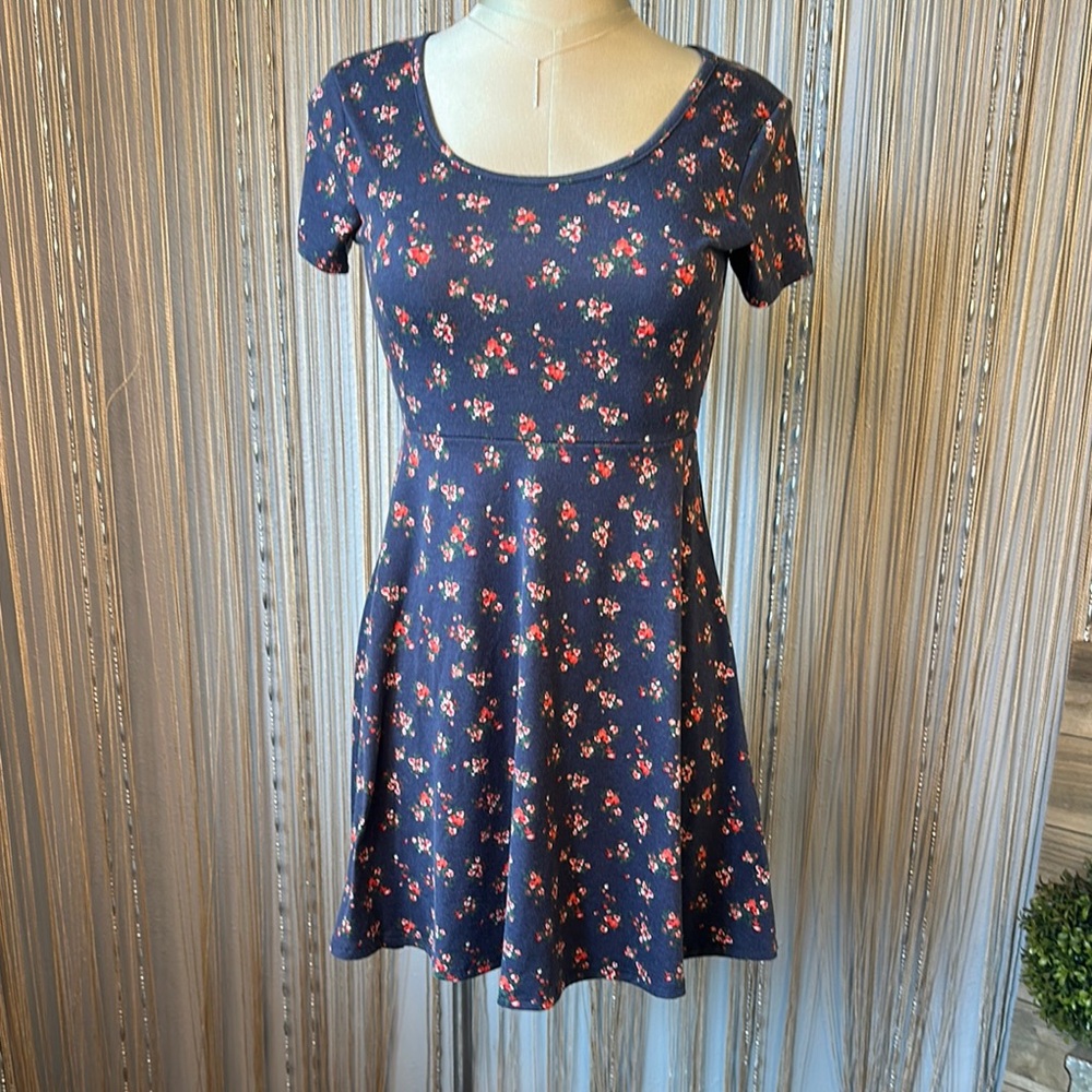 Joe Boxer Navy Floral Mini Dress
